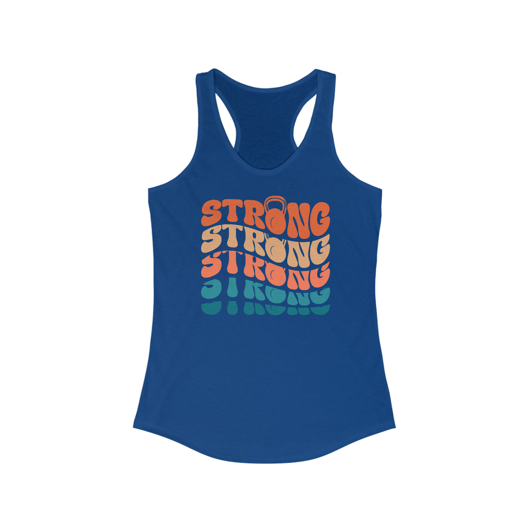 STRONG Tank, Women's Ideal Racerback Tank, Gym Tank, Funny Workout Tank