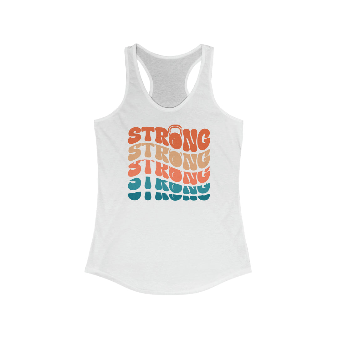 STRONG Tank, Women's Ideal Racerback Tank, Gym Tank, Funny Workout Tank