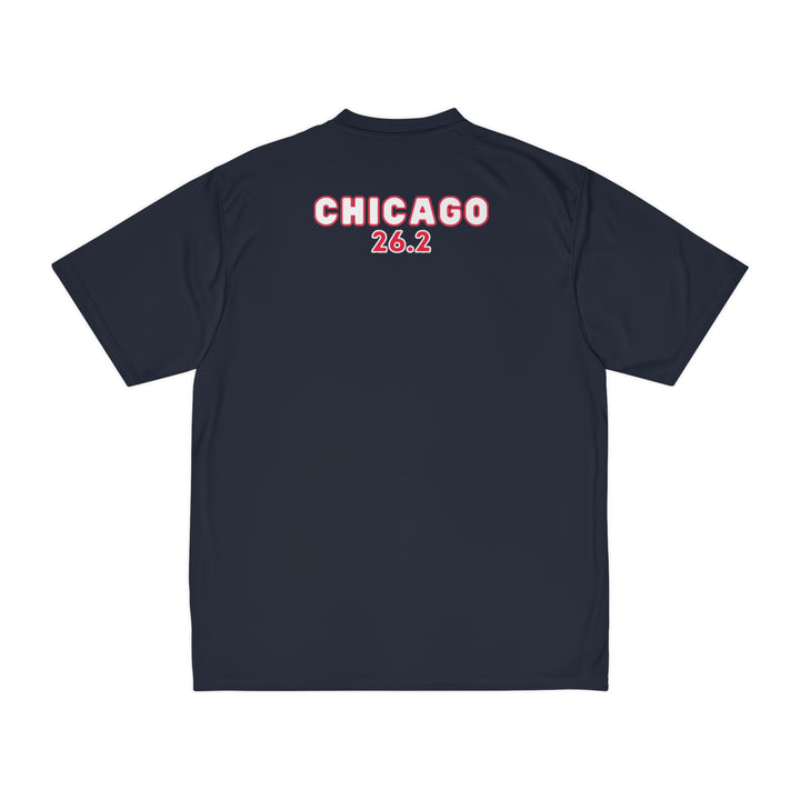 Chicago Race Day Shirt, Men's Performance Tee, Marathon Training, Chicago 26.2, Personalize Marathon Shirt, Chicago Athletic Shirt