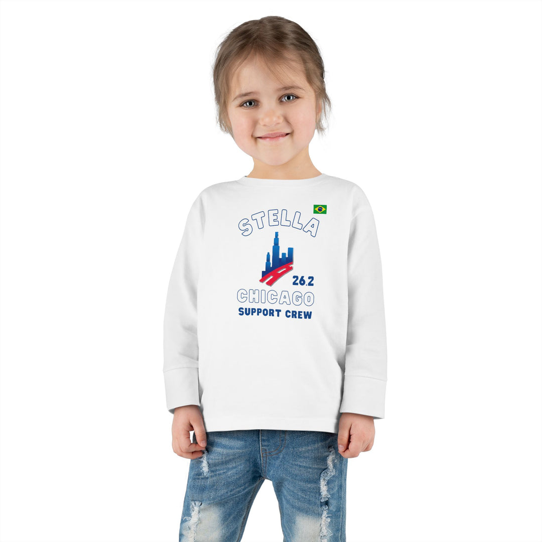 Chicago Support Crew, Toddler Long Sleeve Tee, Marathon T-shirt