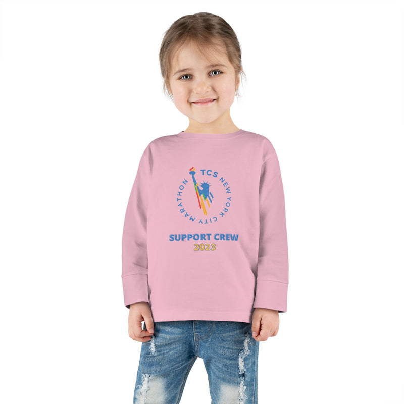 NYC Marathon, NYC Toddler Long Sleeve Tee, Support Crew, New York City Support Crew Tee