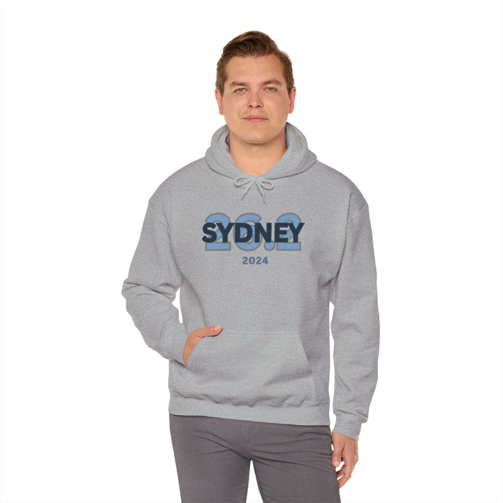 Sydney 26.2, Unisex Heavy Blend™ Hooded Sweatshirt, Marathon Hoodie, 2024 Sydney, Marathon Majors, Sydney Runner