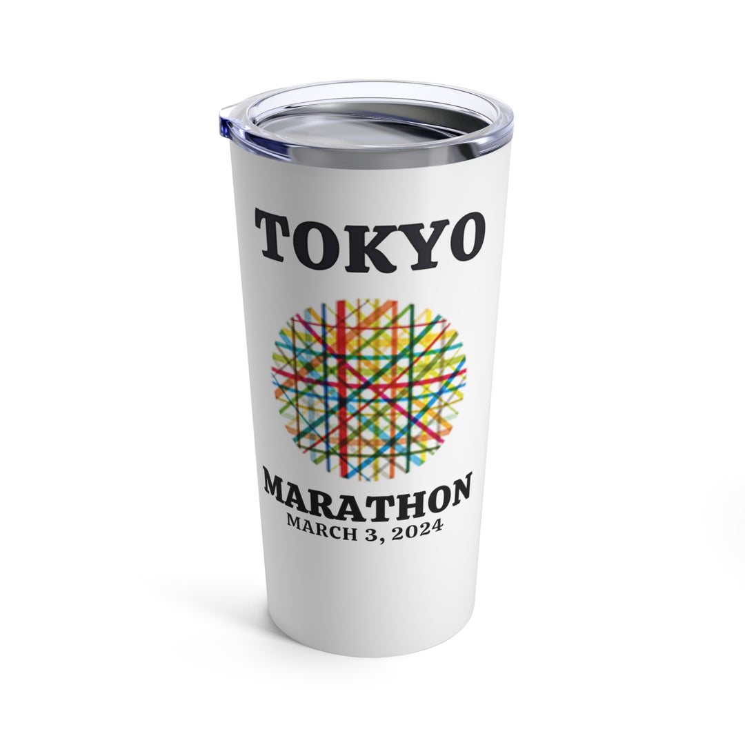 Tokyo Bib Tumbler, Marathon Majors, Tumbler 20oz, Gift for Tokyo Runner, Personalized Tokyo Bib Tumbler