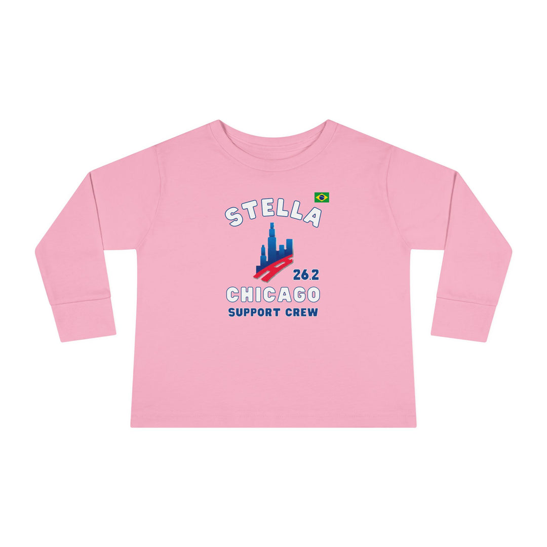 Chicago Support Crew, Toddler Long Sleeve Tee, Marathon T-shirt