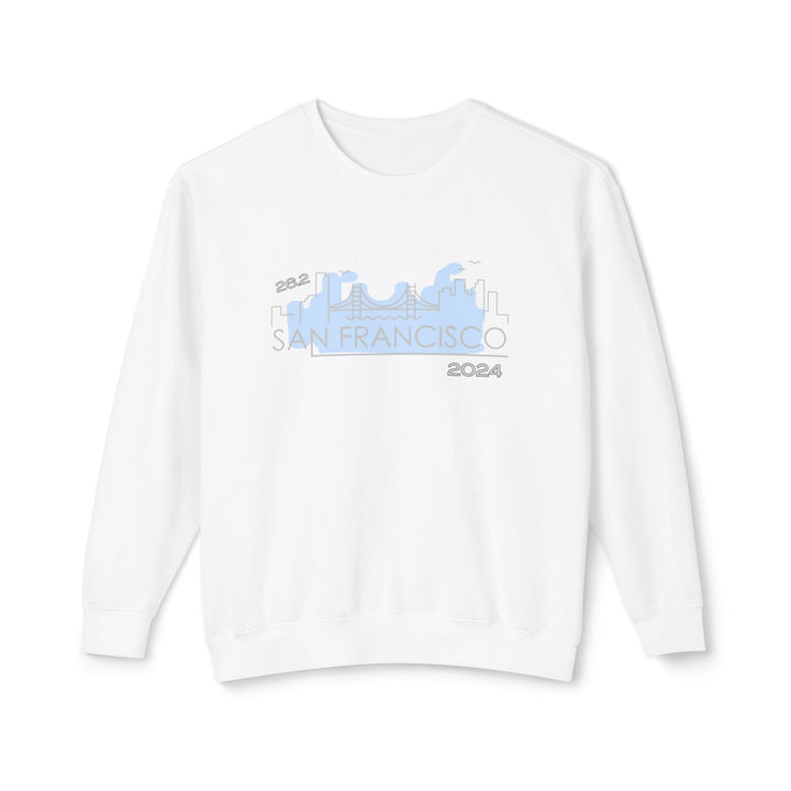 San Francisco Sweatshirt, SFO, Unisex Lightweight Crewneck Sweatshirt, San Francisco Runners, 2024 San Francisco Race, Marathon Sweatshirt