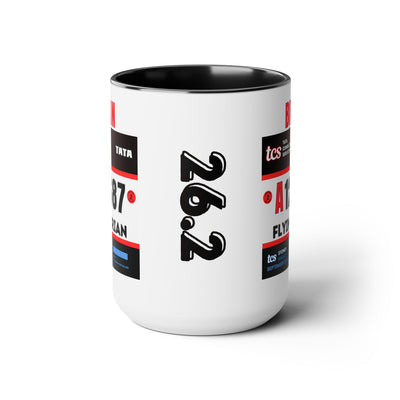 Sydney Bib Cup, Two-Tone Coffee Mugs, 15oz, Sydney Runner, Gift for Sydney Runner, 2024 Sydney Bib Mug, Black or Red