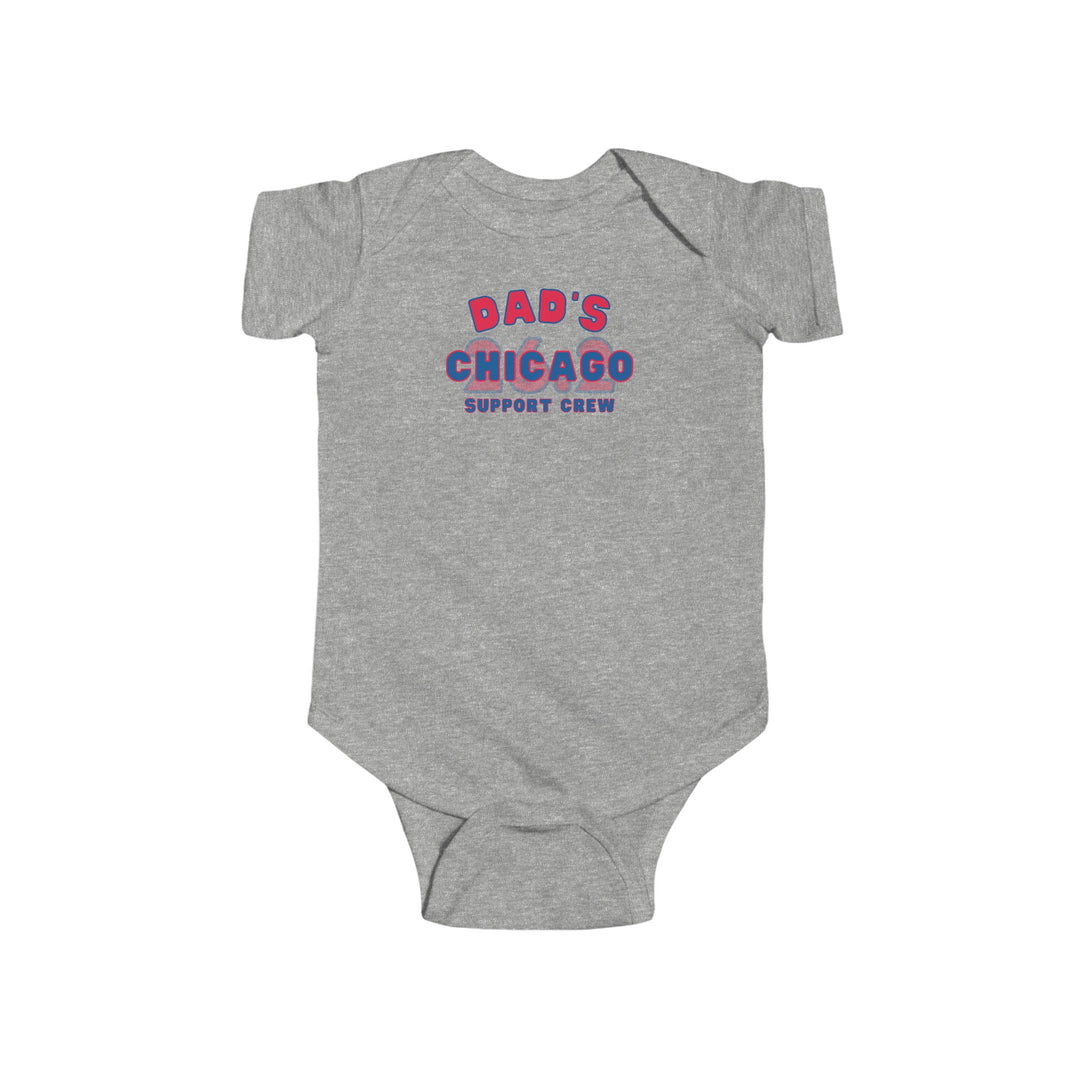 Chicago Onesie, Chicago Infant bodysuit, Chicago Support Crew, 2024, 2025, Chicago Baby, Mom, Dad, Family or Friend Support Crew