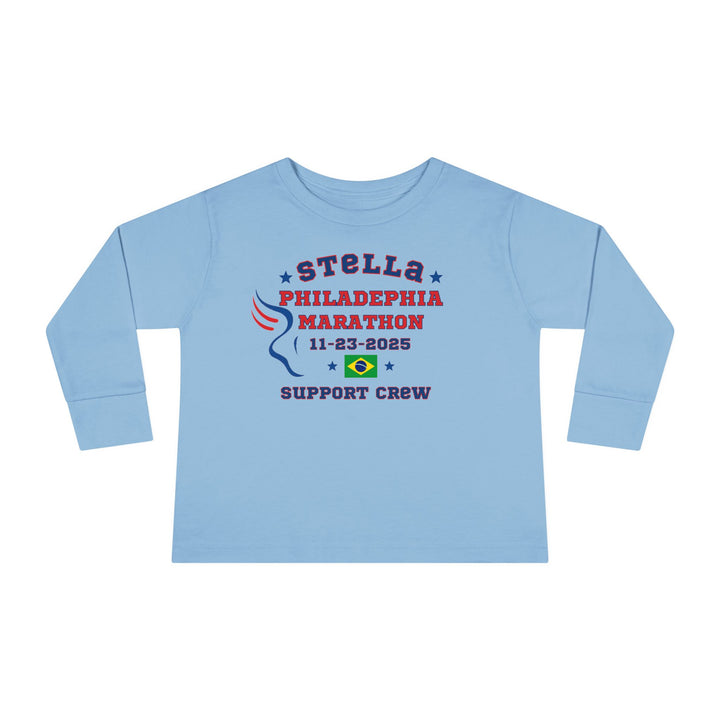 Philly Support Crew, Toddler Long Sleeve Tee, Marathon T-shirt, Philadelphia Support Crew