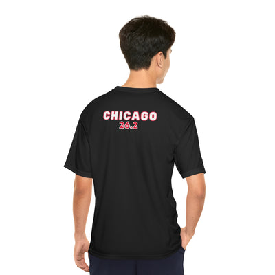 Chicago Race Day Shirt, Men's Performance Tee, Marathon Training, Chicago 26.2, Personalize Marathon Shirt, Chicago Athletic Shirt