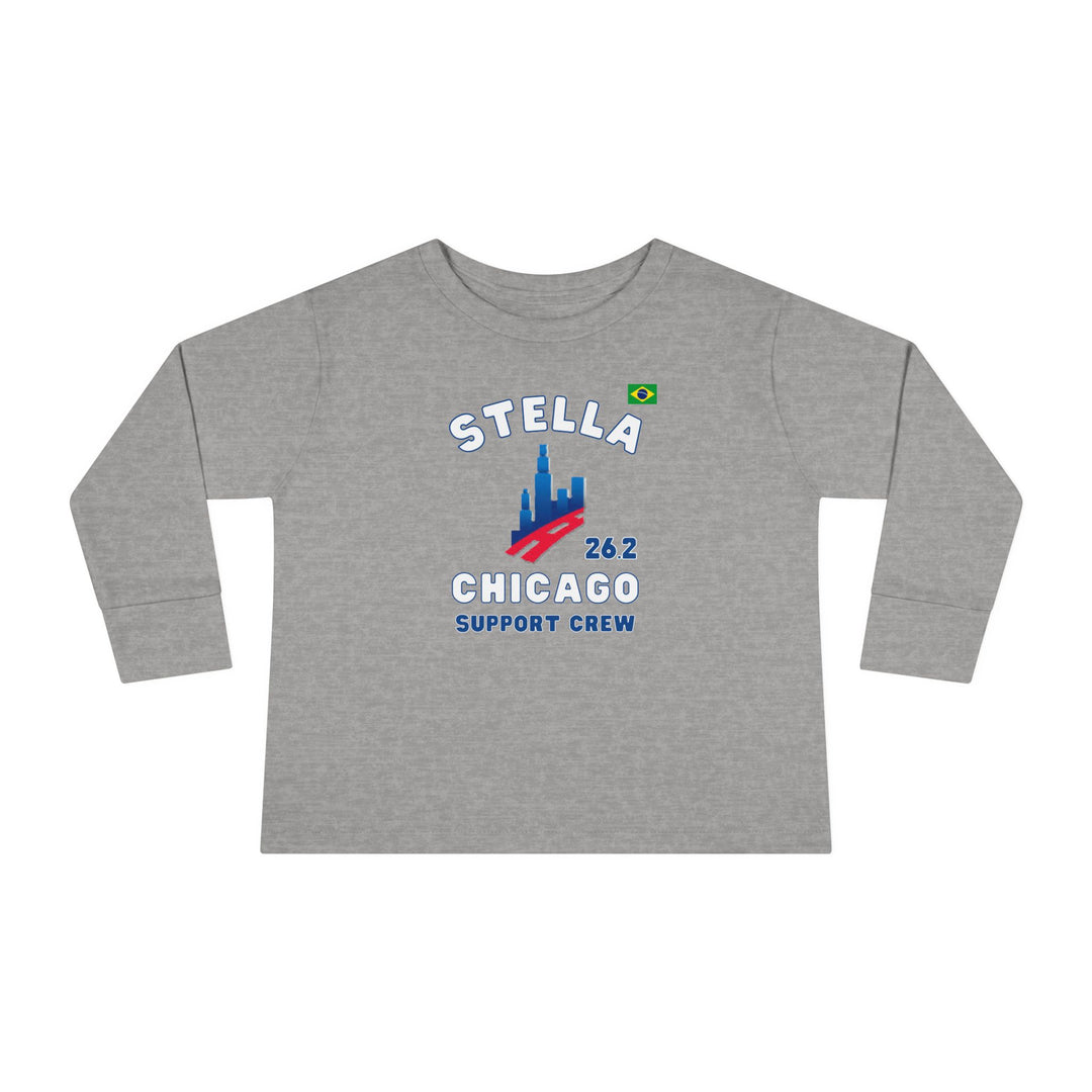 Chicago Support Crew, Toddler Long Sleeve Tee, Marathon T-shirt