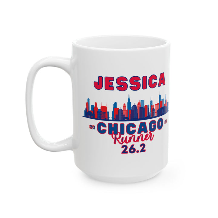 Chicago Race Mug, Ceramic Mug, (11oz, 15oz), She/He Believed, 2024 Chicago Race Cup, Personalize Marathon Gift, BPA and Lead Free