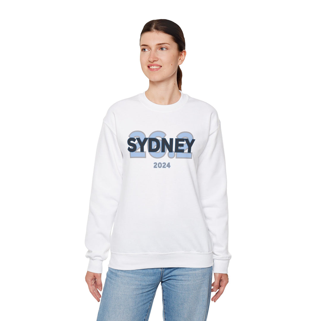 Sydney 26.2, Unisex Heavy Blend™ Crewneck Sweatshirt, Marathon Sweatshirt, Sydney Runners