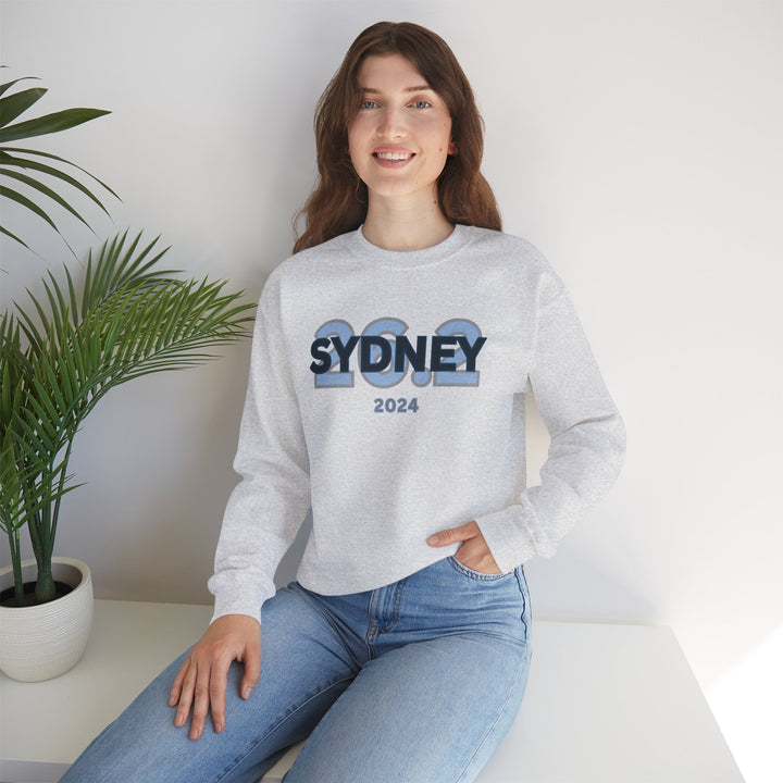 Sydney 26.2, Unisex Heavy Blend™ Crewneck Sweatshirt, Marathon Sweatshirt, Sydney Runners