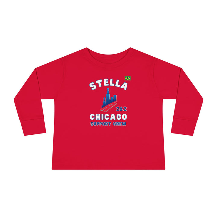 Chicago Support Crew, Toddler Long Sleeve Tee, Marathon T-shirt