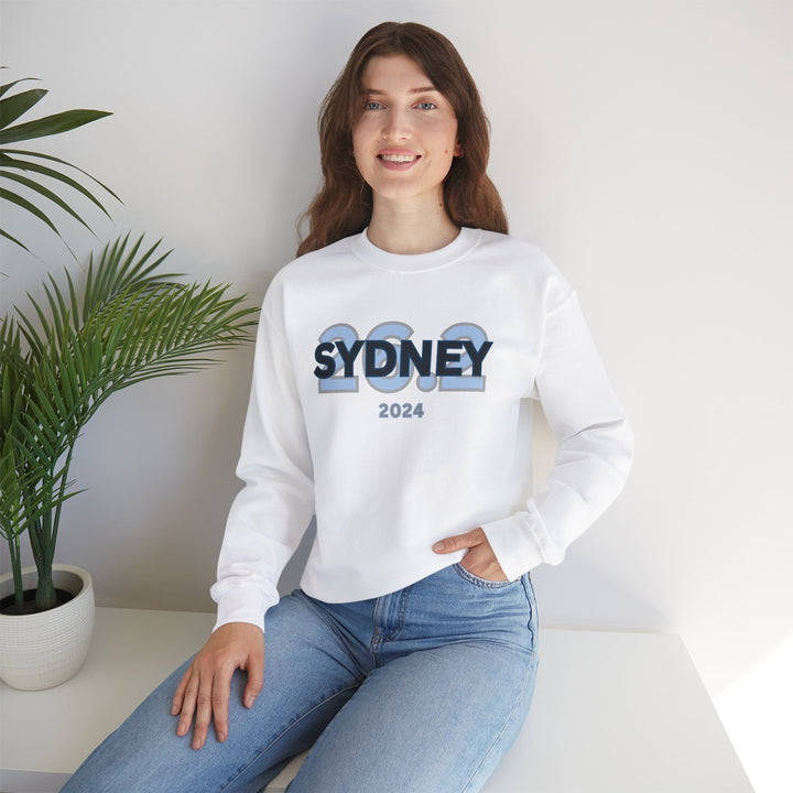 Sydney 26.2, Unisex Heavy Blend™ Crewneck Sweatshirt, Marathon Sweatshirt, Sydney Runners