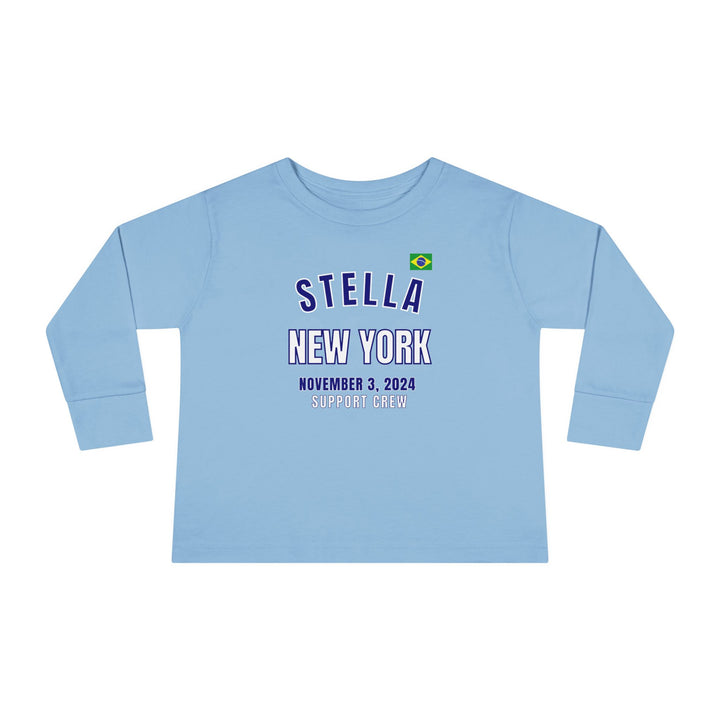 New York Support Crew, Toddler Long Sleeve Tee, Marathon T-shirt, Personalized Marathon Shirt