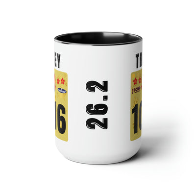 SOMO Bib Mug, Southernmost Cup, Personalized Marathon Bib Cup, 15oz, Marathon Gift, Southernmost Runner