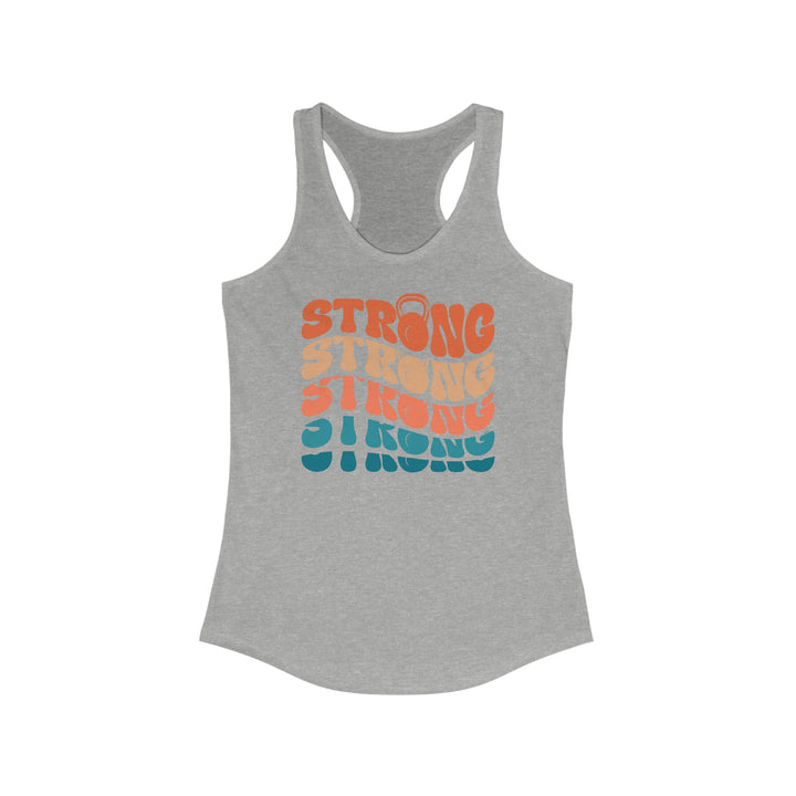 STRONG Tank, Women's Ideal Racerback Tank, Gym Tank, Funny Workout Tank