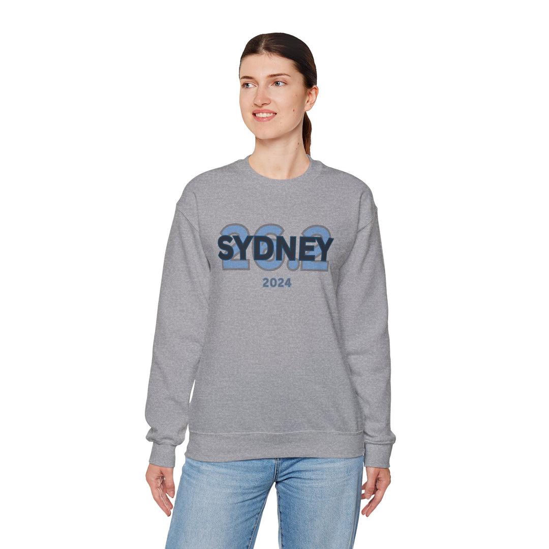 Sydney 26.2, Unisex Heavy Blend™ Crewneck Sweatshirt, Marathon Sweatshirt, Sydney Runners