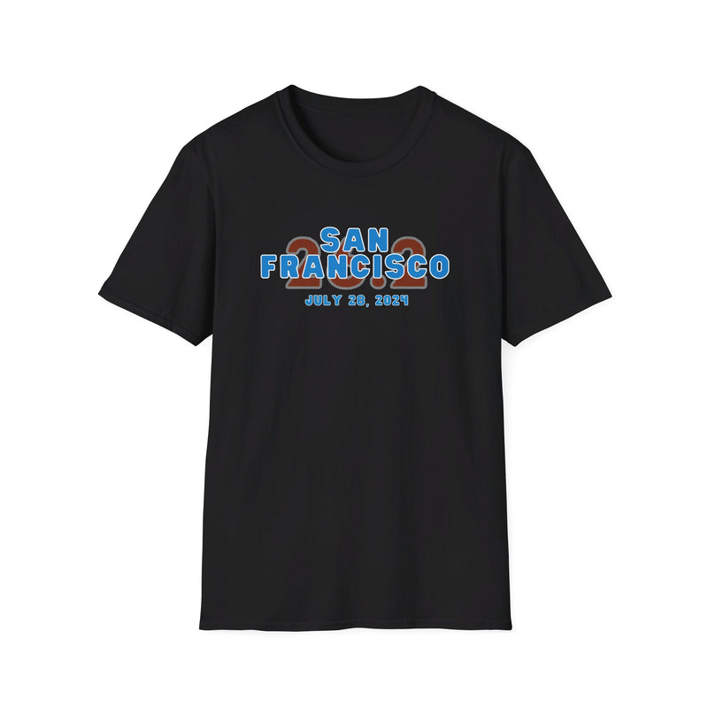 SFO Runner Tee, Unisex Softstyle T-Shirt, San Francisco, 2024, Marathon T-shirt, San Francisco Race