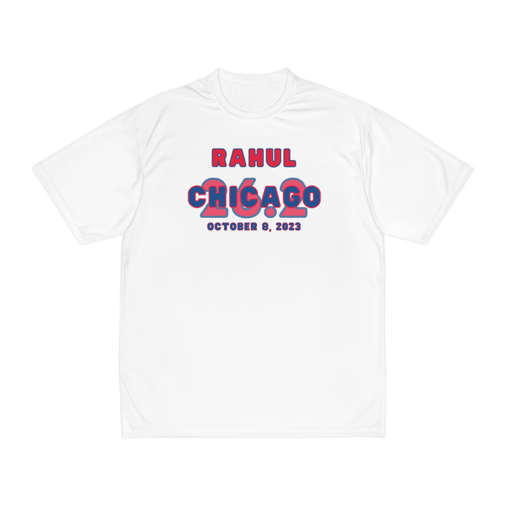 Chicago Race Day Shirt, Men's Performance Tee, Marathon Training, Chicago 26.2, Personalize Marathon Shirt, Chicago Athletic Shirt