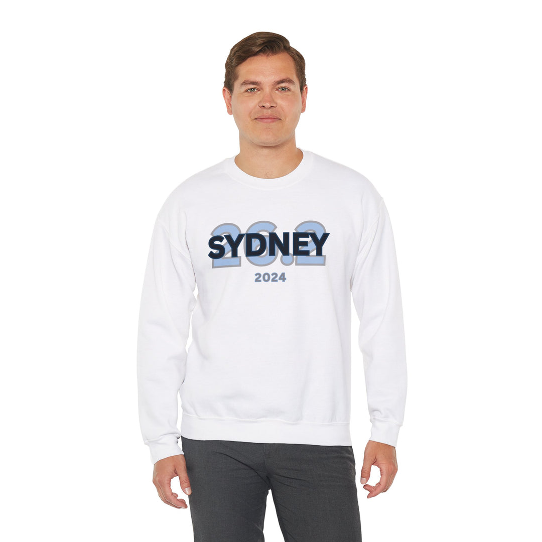 Sydney 26.2, Unisex Heavy Blend™ Crewneck Sweatshirt, Marathon Sweatshirt, Sydney Runners