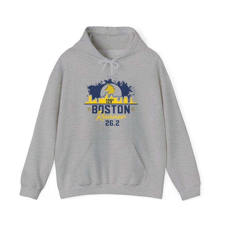 Boston Hoodie, Marathon Hoodie, Personalized Marathon Hoodie, Boston Runner, 2025 Boston Bib, Unisex Heavy Blend™ Hooded Sweatshirt