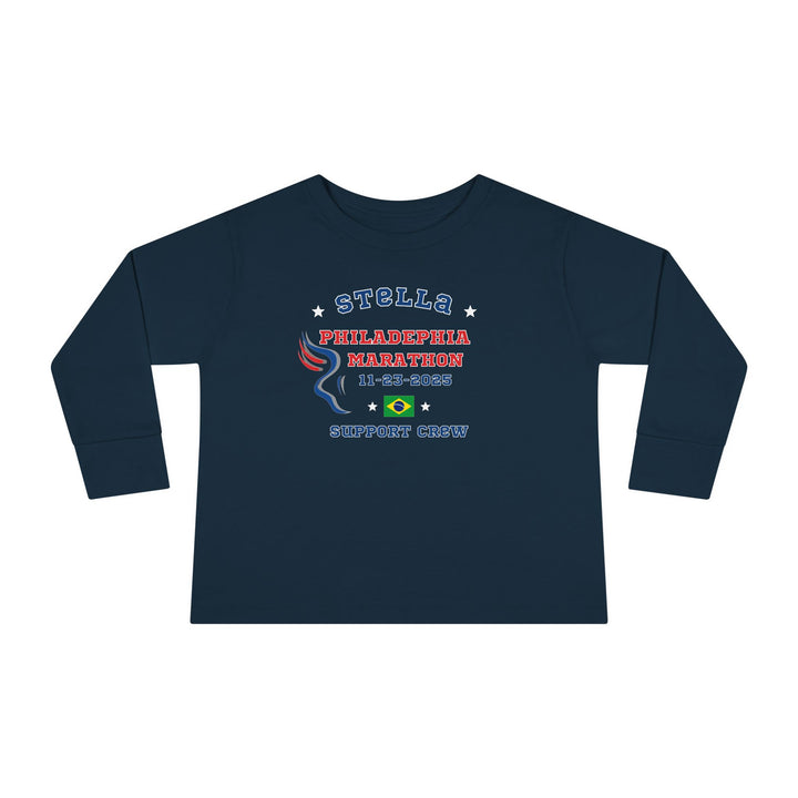 Philly Support Crew, Toddler Long Sleeve Tee, Marathon T-shirt, Philadelphia Support Crew