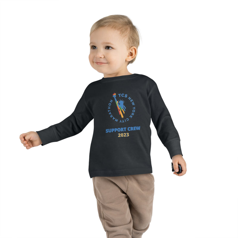 NYC Marathon, NYC Toddler Long Sleeve Tee, Support Crew, New York City Support Crew Tee