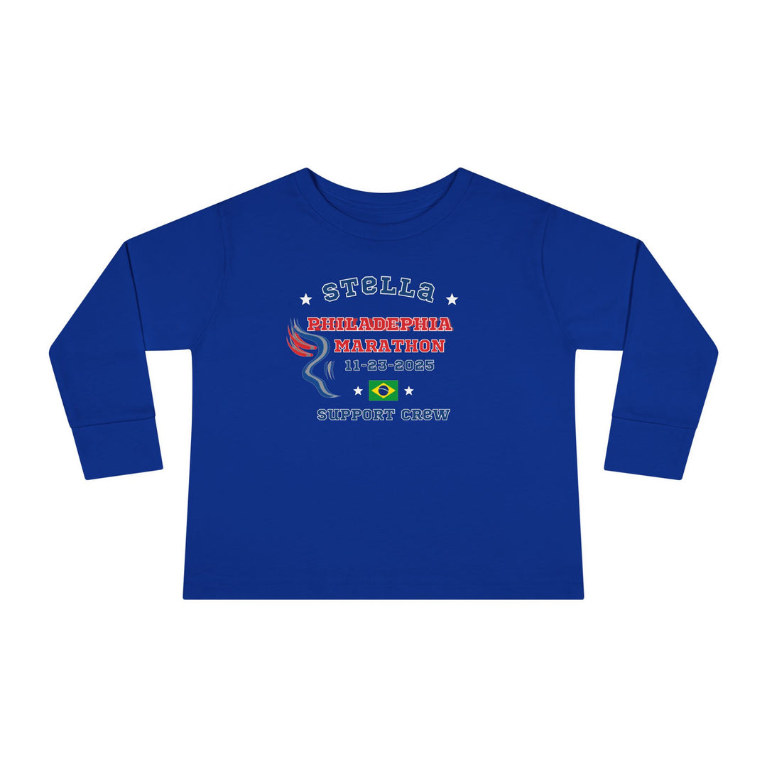 Philly Support Crew, Toddler Long Sleeve Tee, Marathon T-shirt, Philadelphia Support Crew