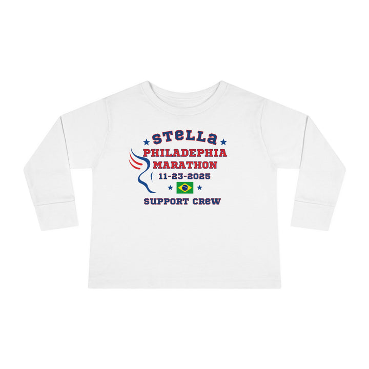 Philly Support Crew, Toddler Long Sleeve Tee, Marathon T-shirt, Philadelphia Support Crew