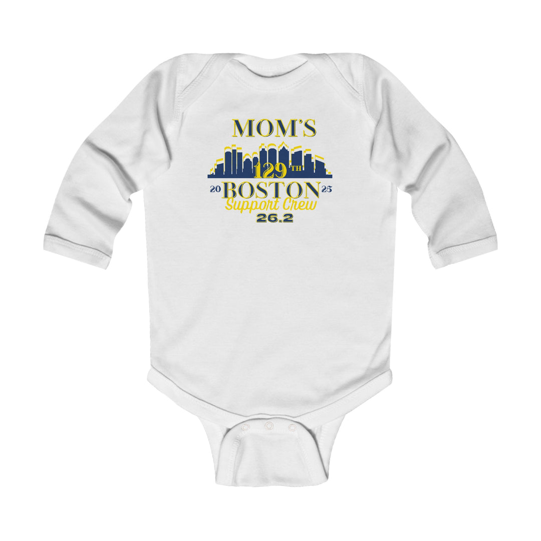 Boston, Boston Infant Long Sleeve Onesie, Boston Support Crew, Infant Support Crew Tee, 2023 Boston Runner