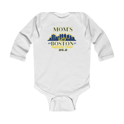 Boston, Boston Infant Long Sleeve Onesie, Boston Support Crew, Infant Support Crew Tee, 2023 Boston Runner