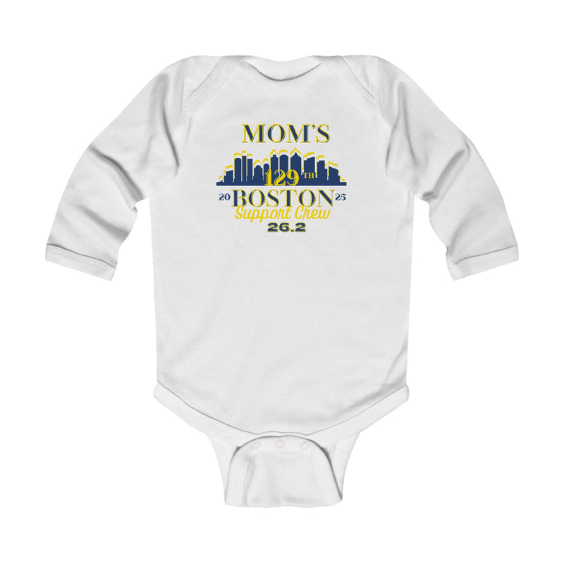 Boston, Boston Infant Long Sleeve Onesie, Boston Support Crew, Infant Support Crew Tee, 2023 Boston Runner