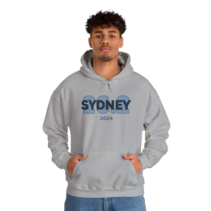 Sydney 26.2, Unisex Heavy Blend™ Hooded Sweatshirt, Marathon Hoodie, 2024 Sydney, Marathon Majors, Sydney Runner