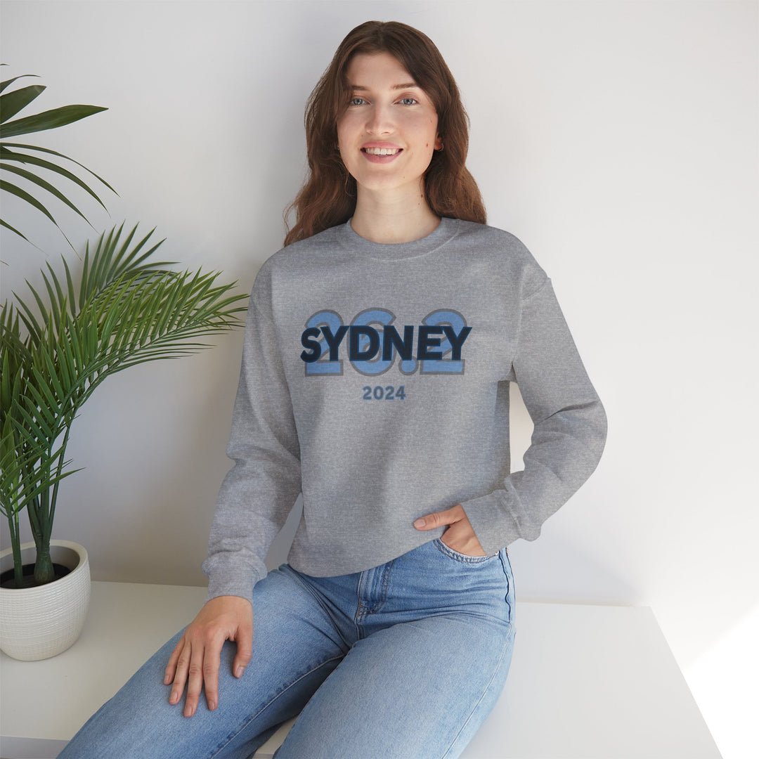 Sydney 26.2, Unisex Heavy Blend™ Crewneck Sweatshirt, Marathon Sweatshirt, Sydney Runners