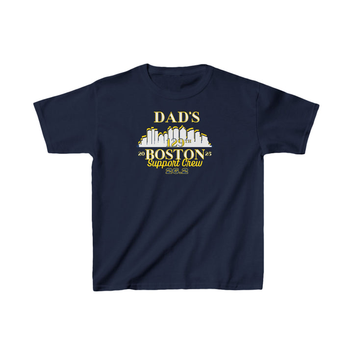 Boston Support Crew, Kids Boston Tee, Support Crew, Boston Marathon Kids T-shirt, Personalize for Mom, Dad, or Name , 2025