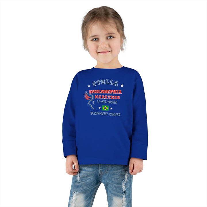 Philly Support Crew, Toddler Long Sleeve Tee, Marathon T-shirt, Philadelphia Support Crew