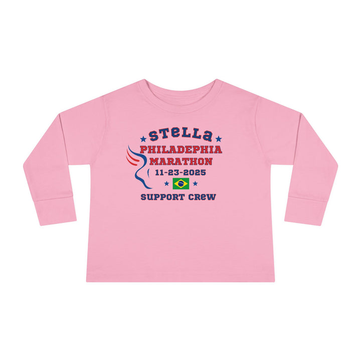 Philly Support Crew, Toddler Long Sleeve Tee, Marathon T-shirt, Philadelphia Support Crew