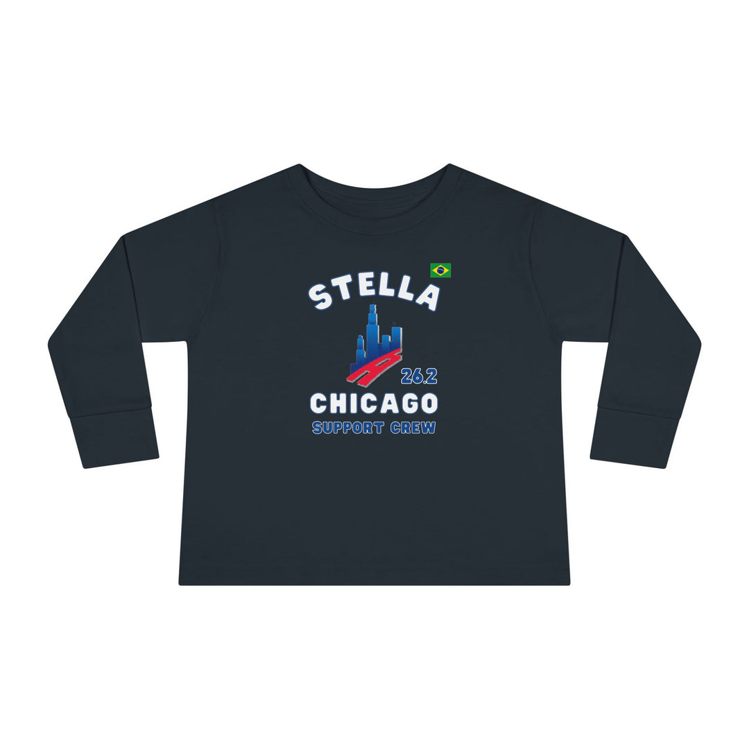 Chicago Support Crew, Toddler Long Sleeve Tee, Marathon T-shirt