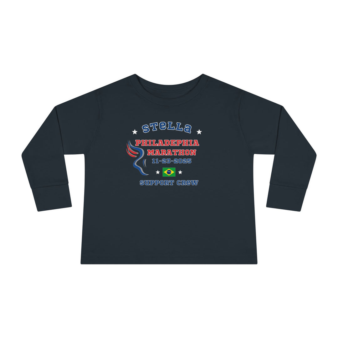 Philly Support Crew, Toddler Long Sleeve Tee, Marathon T-shirt, Philadelphia Support Crew