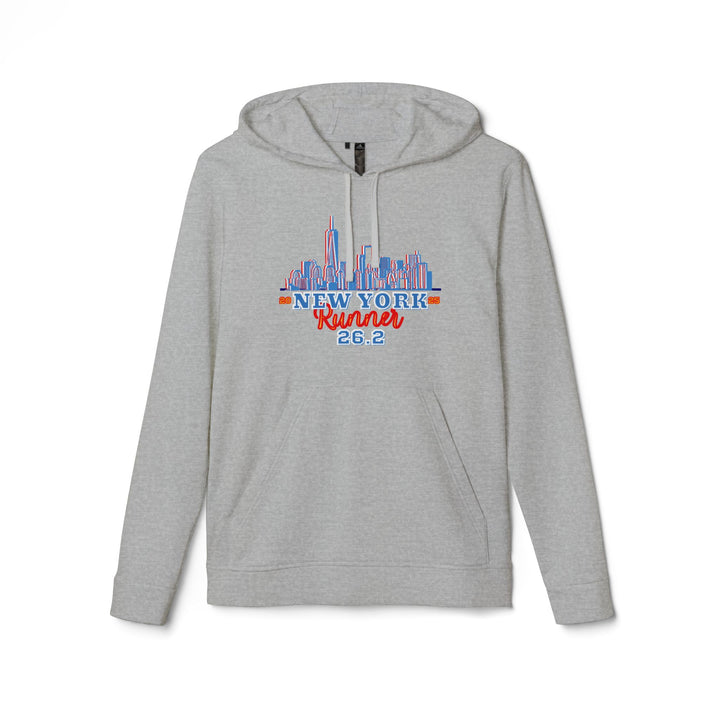 New York Hoodie, Adidas® Unisex Fleece Hoodie, 2024 NYC Runner, Marathoner, Marathon Majors, New York Runner Gift