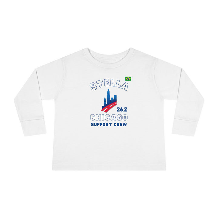 Chicago Support Crew, Toddler Long Sleeve Tee, Marathon T-shirt