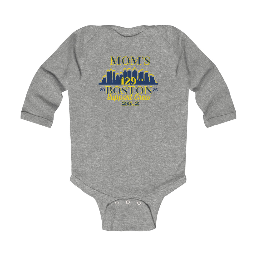 Boston, Boston Infant Long Sleeve Onesie, Boston Support Crew, Infant Support Crew Tee, 2023 Boston Runner