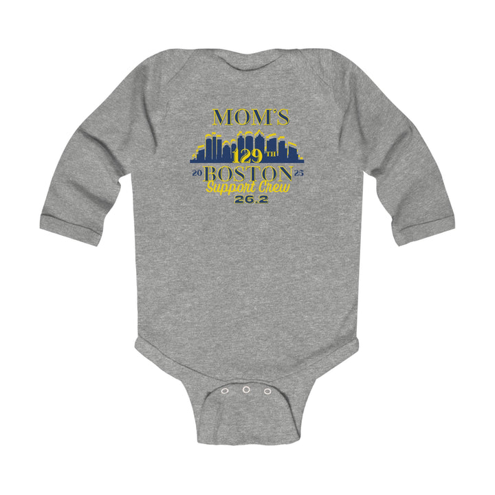 Boston, Boston Infant Long Sleeve Onesie, Boston Support Crew, Infant Support Crew Tee, 2023 Boston Runner