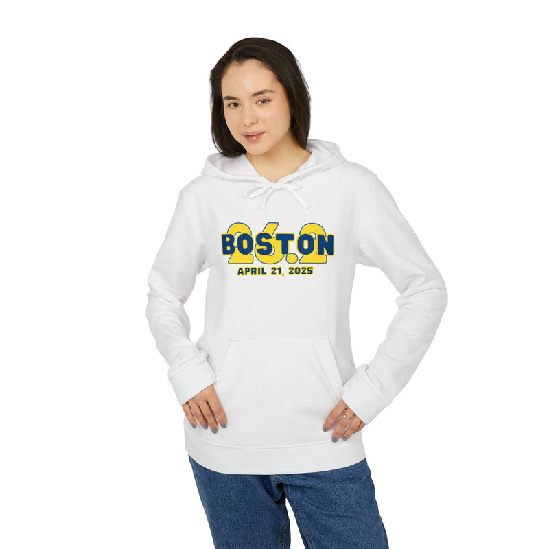 Boston Hoodie, Adidas® Unisex Fleece Hoodie, 2025 Boston Runner, Marathoner, Marathon Majors, Boston Runner Gift