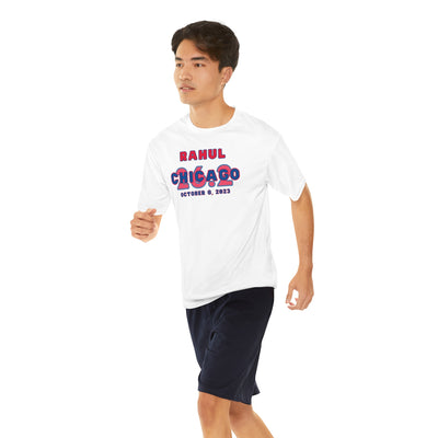Chicago Race Day Shirt, Men's Performance Tee, Marathon Training, Chicago 26.2, Personalize Marathon Shirt, Chicago Athletic Shirt
