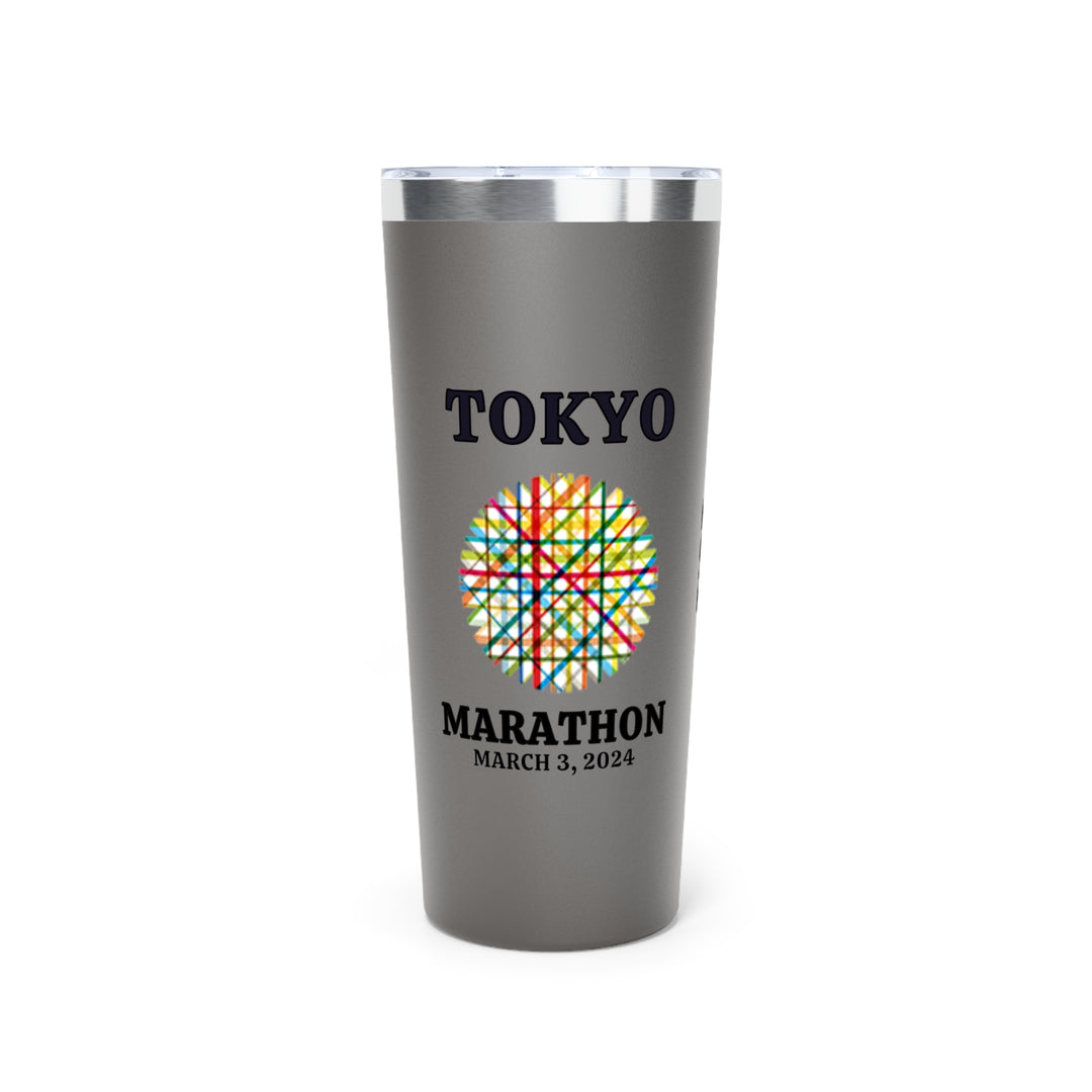 Tokyo Bib Tumbler, Copper Vacuum Insulated Tumbler, 22oz, Marathon Majors, Gift for Marathon Runner, Personalized Tokyo Tumbler