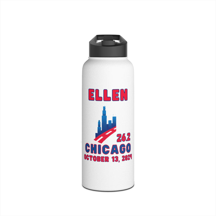 Chicago Tumbler, Stainless Steel Water Bottle, Standard Lid, BPA Free Lid, 2024 Chicago Runner, Personalized Marathon Gift