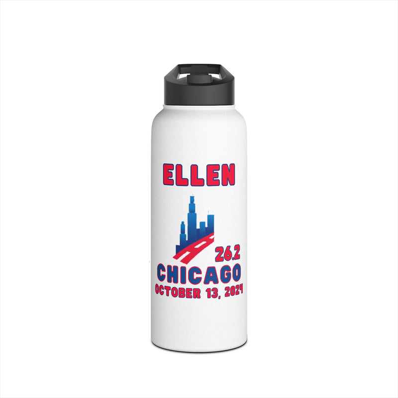 Chicago Tumbler, Stainless Steel Water Bottle, Standard Lid, BPA Free Lid, 2024 Chicago Runner, Personalized Marathon Gift